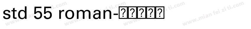 std 55 roman字体转换